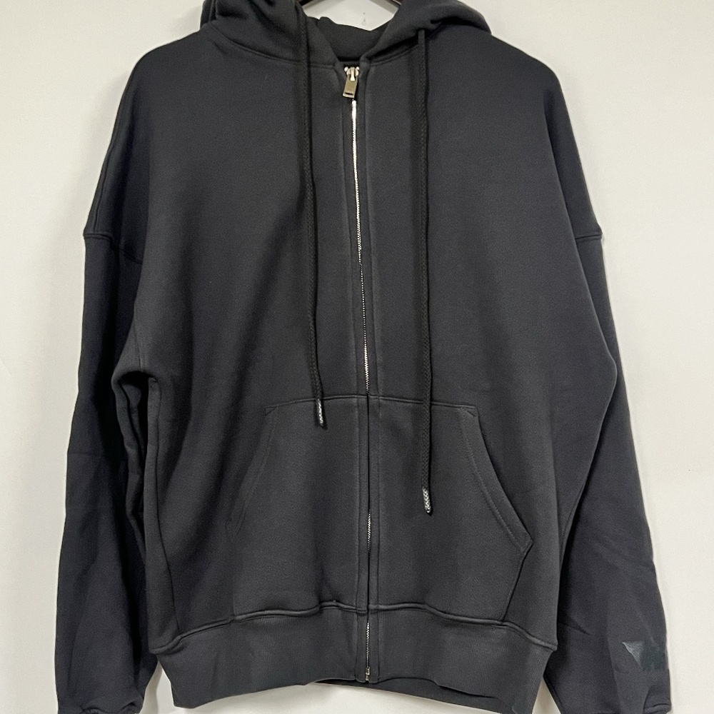 NWOT 424 On Fairfax- Gray Zip Hoodie